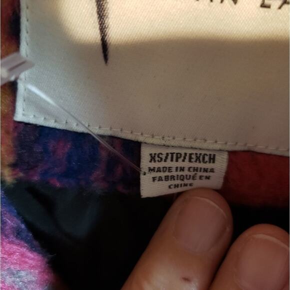 New American Eagle Outfitters faux fur, plaid, lined. Teddy jacket size XS - Picture 6 of 7